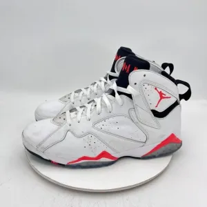 Nike Air Jordan 7 Retro Men Size 13 CU9307-160 White Infrared White Black Shoes