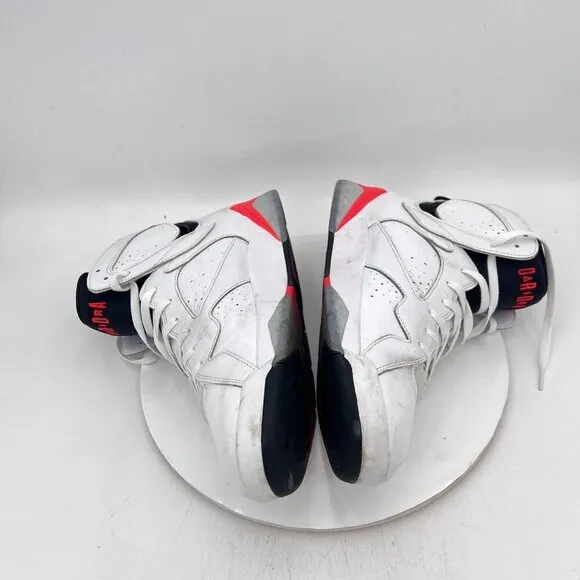 Nike Air Jordan 7 Retro Men Size 13 CU9307-160 White Infrared White Black Shoes