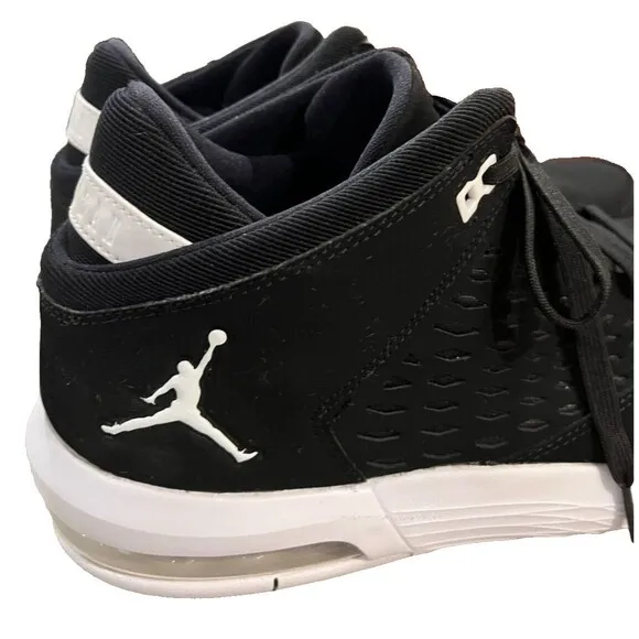 Nike Air Jordan Flight Origin 4 Basketball Shoes Black 921196-001 Men's size 9.5