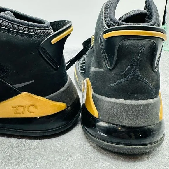 Nike Air Jordan Mars 270 Black Gold Basketball Shoes Mens Junior Size 6Y