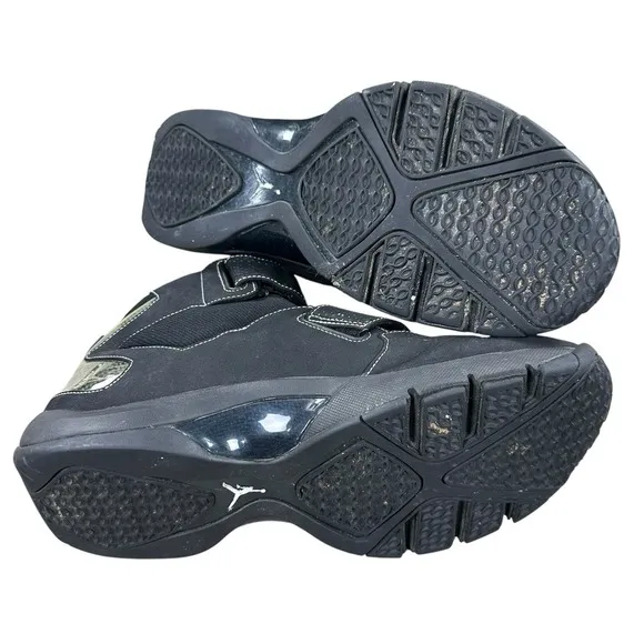Nike Air Jordan Mens T4G Ray Allen Size 9.5 Black Sneaker Shoes 313527-001