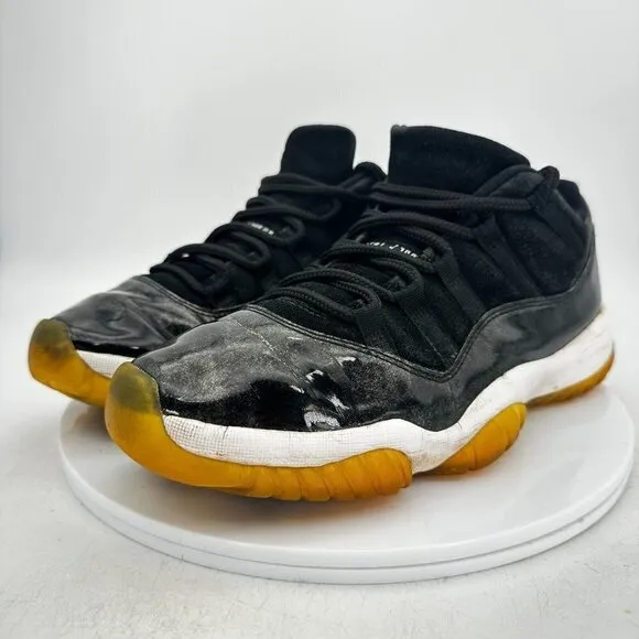 Nike Air Jordan Retro 11 XI Low Men Sz 9.5 528895-010 Black White Graphite Shoes
