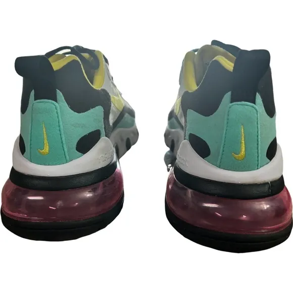 Nike Air Max 270 React AO4971-101 Geometric Abstract Shoes Mens US Size 8.5