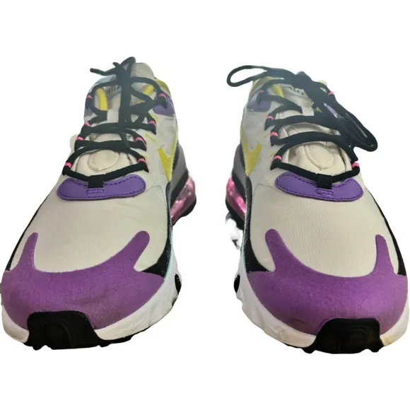 Nike Air Max 270 React AO4971-101 Geometric Abstract Shoes Mens US Size 8.5