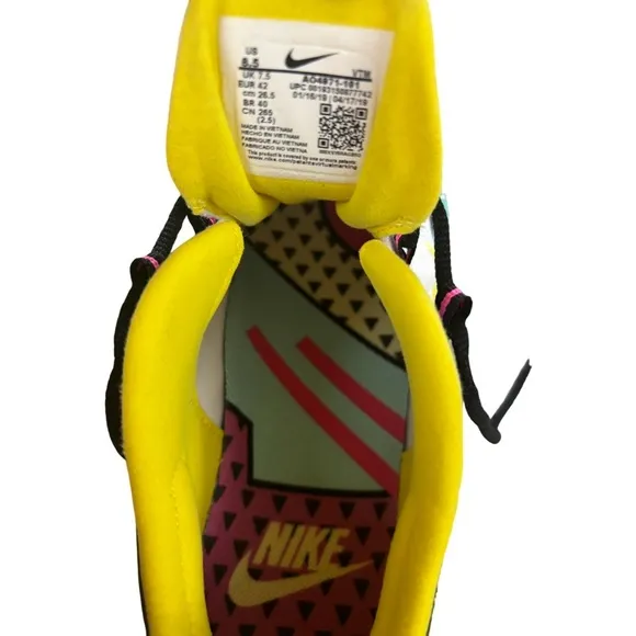Nike Air Max 270 React AO4971-101 Geometric Abstract Shoes Mens US Size 8.5
