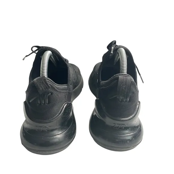 Nike Air Max 270 Womens 8 Triple Black Sneaker Shoes Athletic Outdoor AH6789-006