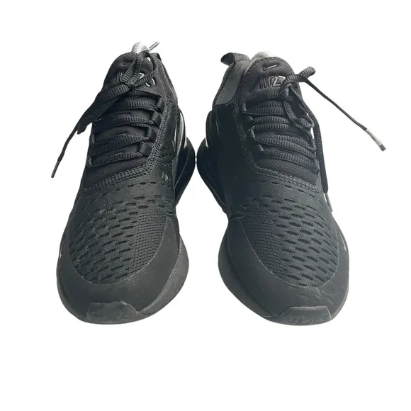 Nike Air Max 270 Womens 8 Triple Black Sneaker Shoes Athletic Outdoor AH6789-006