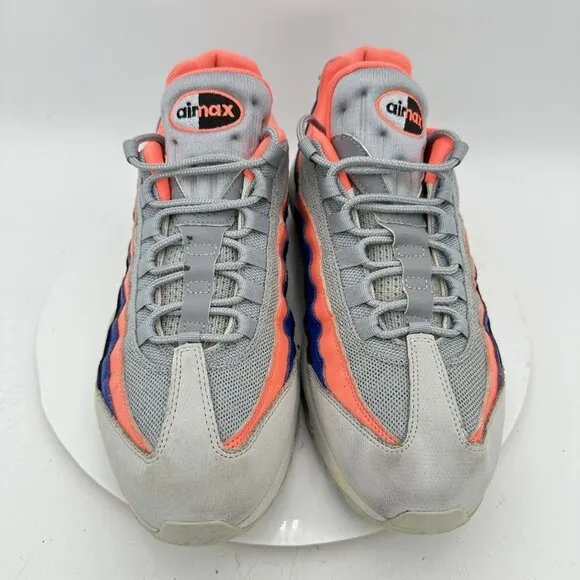Nike Air Max 95 Men Size 12 749766-035 Ultramarine Platinum Bright Mango Shoes