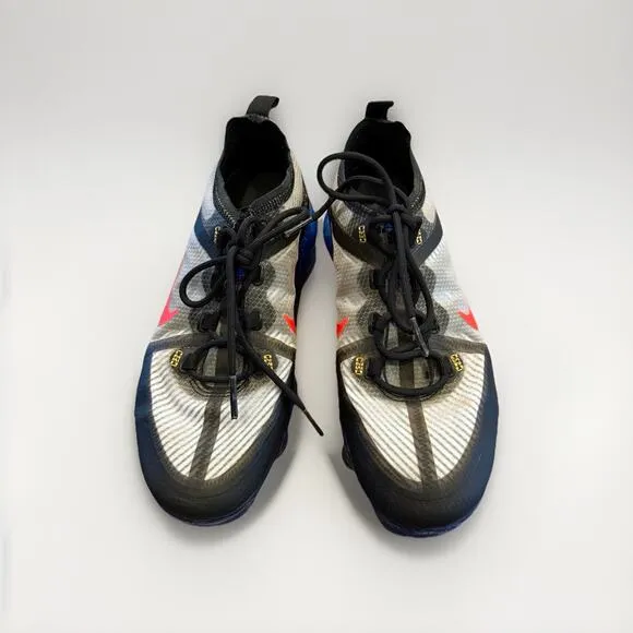 Nike AIR VAPORMAX 2019 Blue Silver Laser Fuchia Noir Shoes Size 5Y AJ2616-007