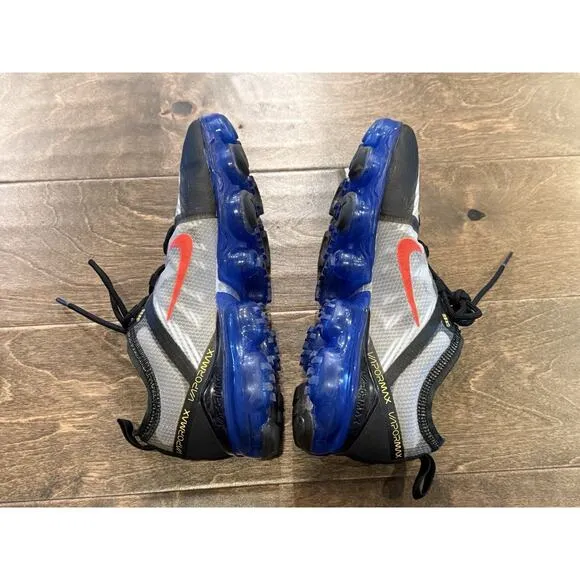 Nike AIR VAPORMAX 2019 Blue Silver Laser Fuchia Noir Shoes Size 5Y AJ2616-007