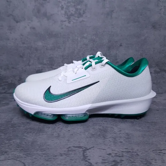 NIKE Air Zoom Infinity Tour 2 Golf Shoes Mens 10.5 Wide White Green Masters