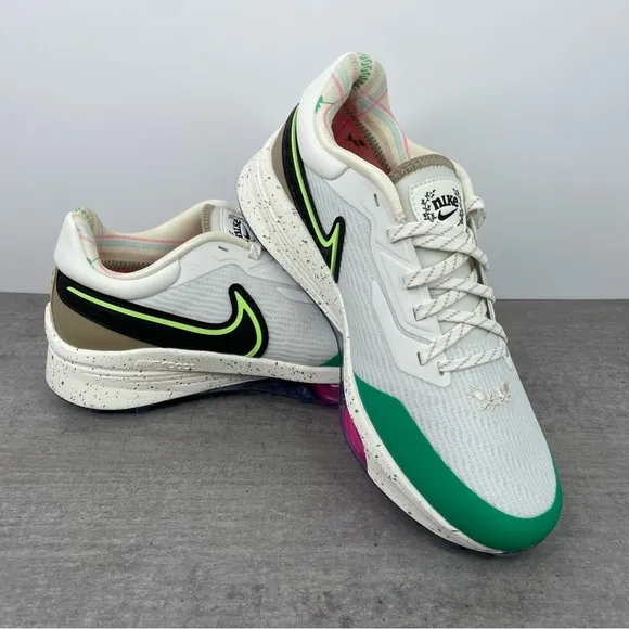 Nike Air Zoom Infinity Tour NEXT% Golf Shoes White/Green DQ4130-103 Men's 8 Wide