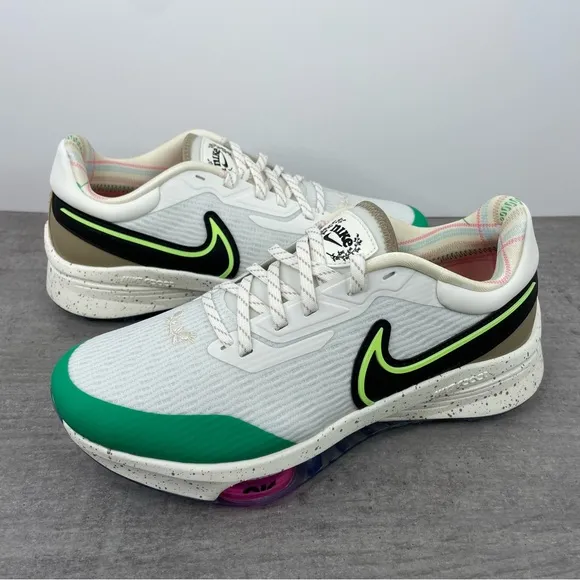 Nike Air Zoom Infinity Tour NEXT% Golf Shoes White/Green DQ4130-103 Men's 8 Wide