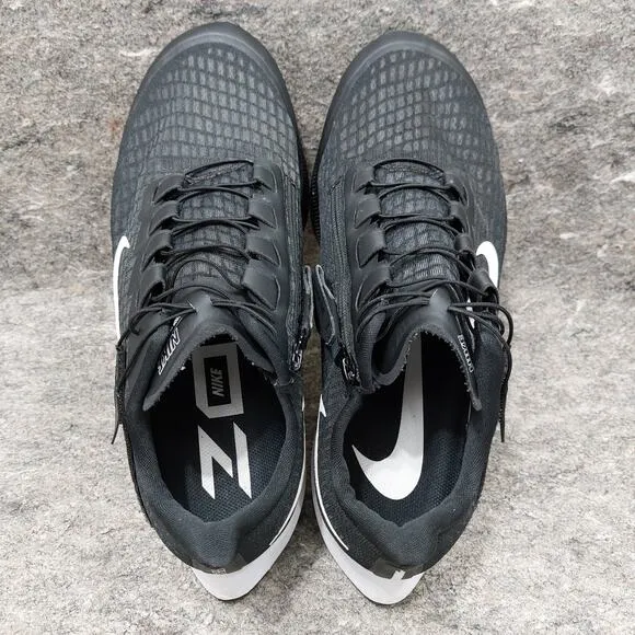 Nike Air Zoom Pegasus 37 FlyEase Wide Sneakers Men's Sz 14 Black CK8446-003