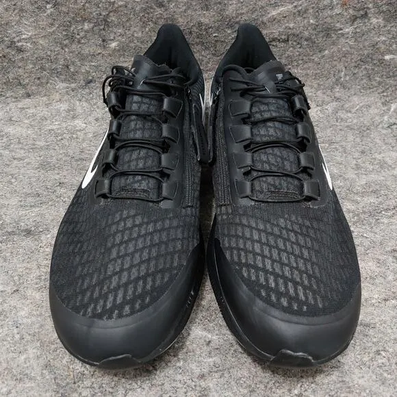 Nike Air Zoom Pegasus 37 FlyEase Wide Sneakers Men's Sz 14 Black CK8446-003