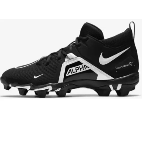 Nike Alpha Menace 3 Shark Football Cleat Black CV0584-001 mens 11.5 wide