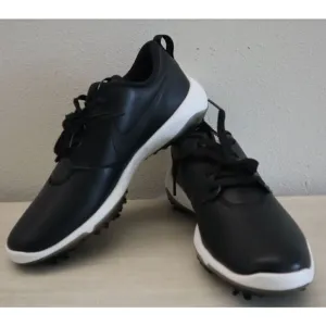 Nike AR5579 001 Men's Sz 8 Wide Black/White Roshe G Tour Golf Shoes $110