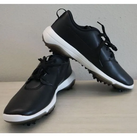 Nike AR5579 001 Men's Sz 8 Wide Black/White Roshe G Tour Golf Shoes $110