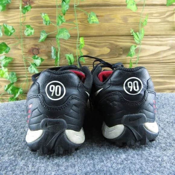 Nike Boys‎ Sneaker Shoes Athletic Red Leather Lace Up Size Y 3 Medium