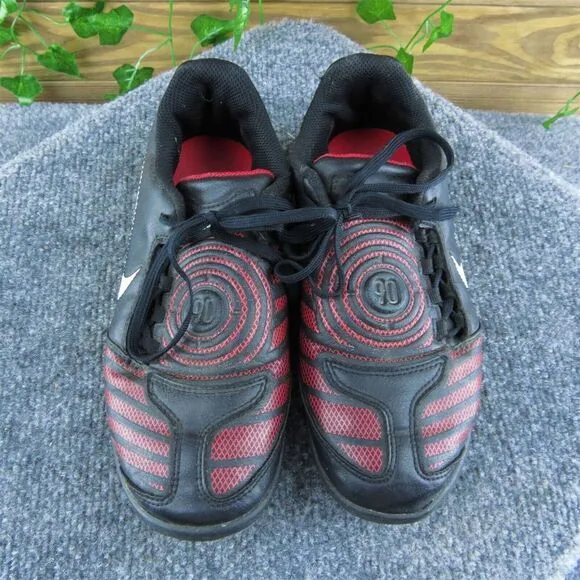 Nike Boys‎ Sneaker Shoes Athletic Red Leather Lace Up Size Y 3 Medium