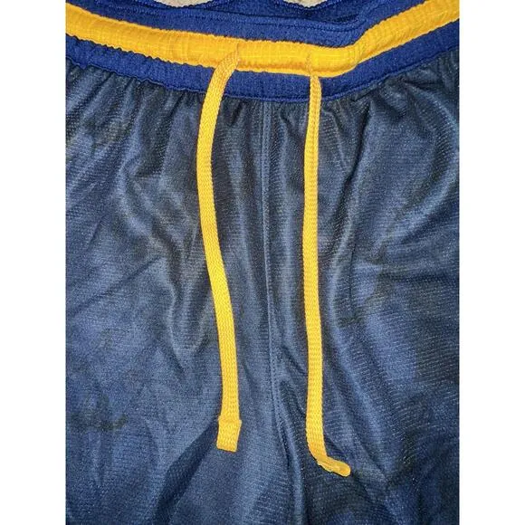 Nike Dri-FIT Marble Print Elite Basketball Mens Blue Shorts Sample