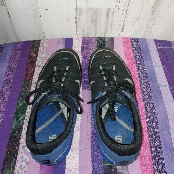 Nike First Touch II Indoor Soccer Shoes Men's 11.5 Blue Black