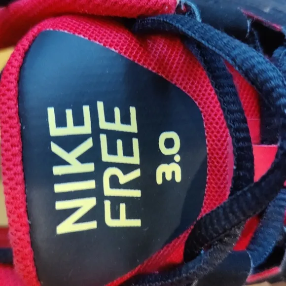 Nike Free 3.0 hyper red volt 553684-600 size 12