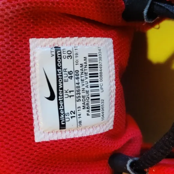 Nike Free 3.0 hyper red volt 553684-600 size 12