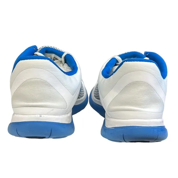 Nike Free 4.0 V4 White Blue Black #642197-140 Men's Running Shoes Sneakers 12