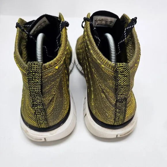Nike Free Chukka Flyknit Yellow Black Gold Men's Shoes Size 10 639700-300