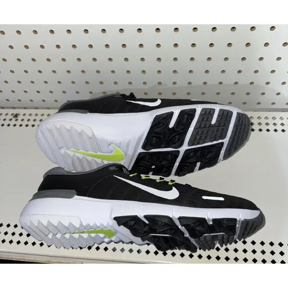 Nike Free Golf NN Mens Spikeless Golf Shoes Size 10 Black Volt Gray FN0332-001