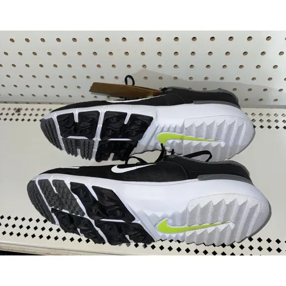 Nike Free Golf NN Mens Spikeless Golf Shoes Size 10 Black Volt Gray FN0332-001