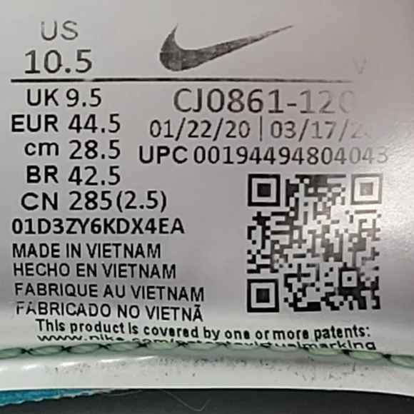 Nike Free Metcon 3 Men's Flash Crimson Aqua White Shoes CJ0861-120 US Size 10.5
