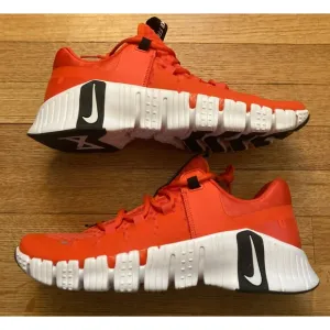 Nike Free Metcon 5 TB Team Orange White Workout Shoes Men Size 11.5 FN6616-802