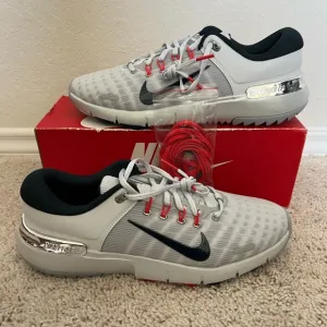 Nike Free Pure Platinum Crimson Wolf Grey Golf Shoes