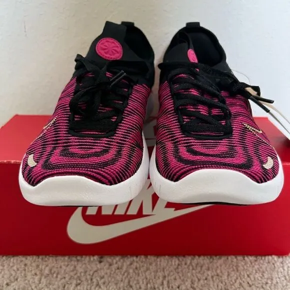 Nike Free RN FK Next Nature Fireberry Pink Gold Shoes