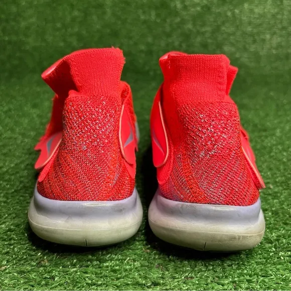 Nike Free RN Motion FK 2017 Womens 880846-601 Solar Red Flyknit Shoes Size 9