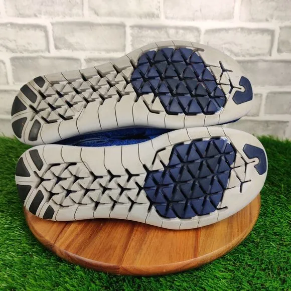 Nike Free RN Motion Flyknit Shoes Mens Size 13 Blue Athletic Sneakers 880845-401
