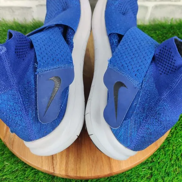 Nike Free RN Motion Flyknit Shoes Mens Size 13 Blue Athletic Sneakers 880845-401