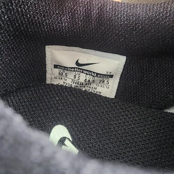 Nike Free SB Athletic Trainers Shoes Gray Black White Mens Size 10.5