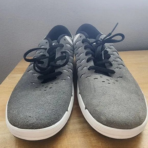 Nike Free SB Athletic Trainers Shoes Gray Black White Mens Size 10.5