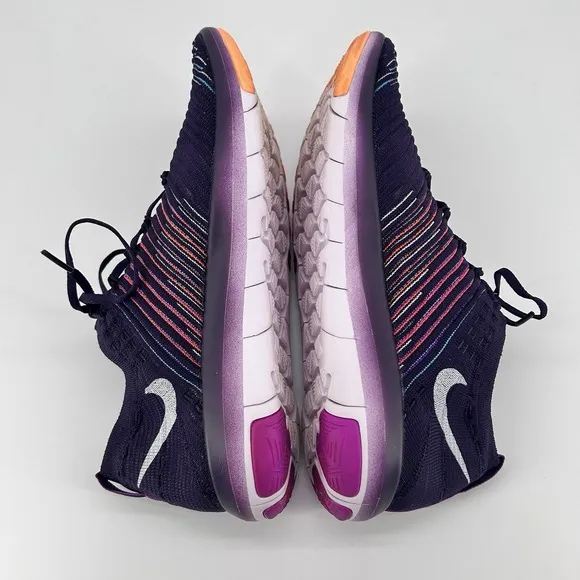 Nike Free Transform Flyknit Shoes Women's Size 11 Grand Purple Peach 833410-500