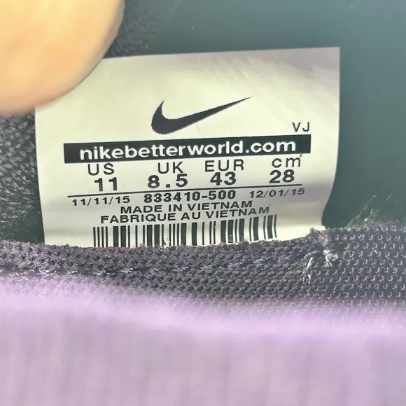 Nike Free Transform Flyknit Shoes Women's Size 11 Grand Purple Peach 833410-500