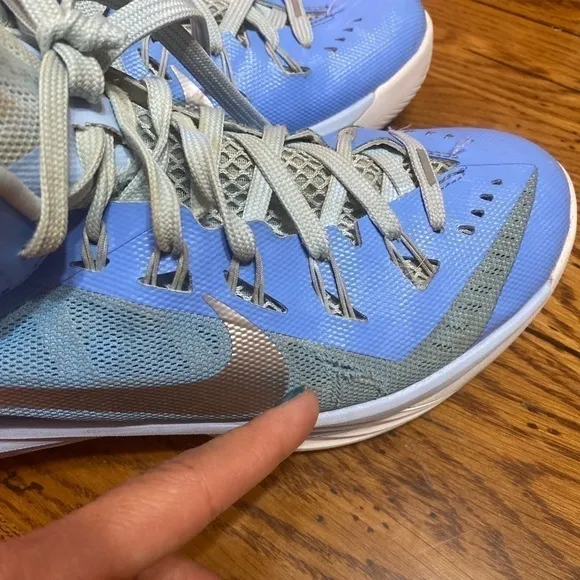 NIKE Hyperdunk TB Blue Basketball Sneakers, Shoes size 8.5 Womens - # 653484-404