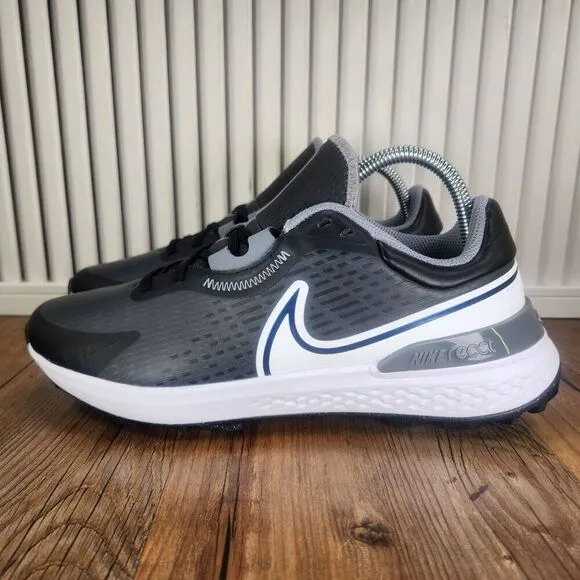 Nike Infinity Pro 2 DM8449-001 Mens 8 Wide Black Anthracite Spikeless Golf Shoes