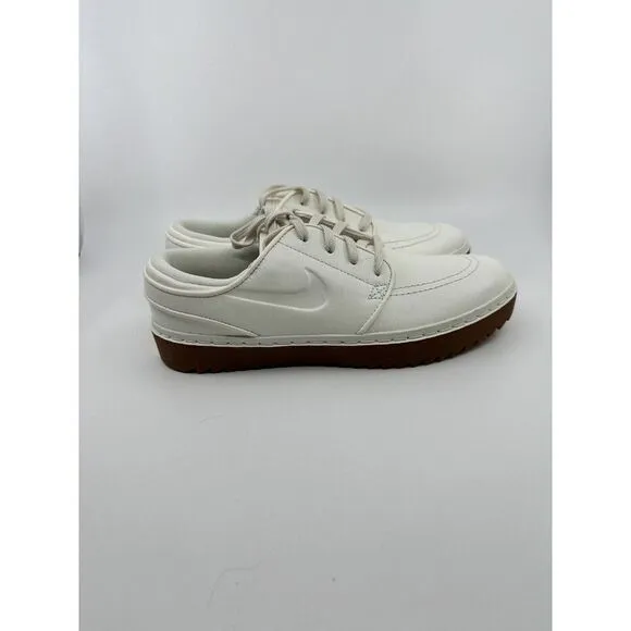 Nike Janoski G Sail Gum Leather Spikeless Golf Shoes AT4967-101 Mens size 7.5
