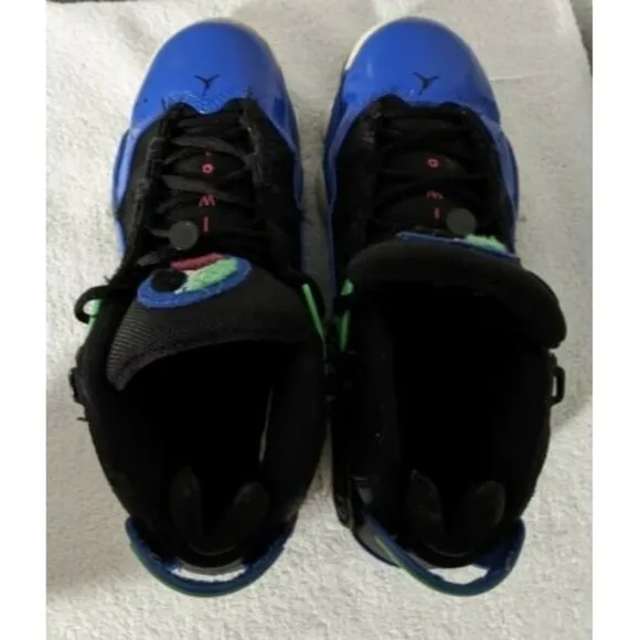 Nike Jordan 6 Rings GS Youth Sz 7 Y Game Royal Lucid Green 323399-039 Shoes