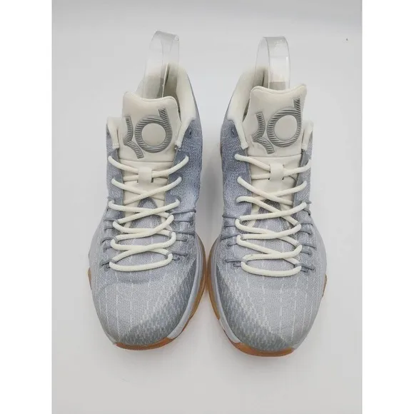 Nike KD 8 'Easter' Wolf Grey Metallic Silver Men's Size 8.5 749375-002 Shoes