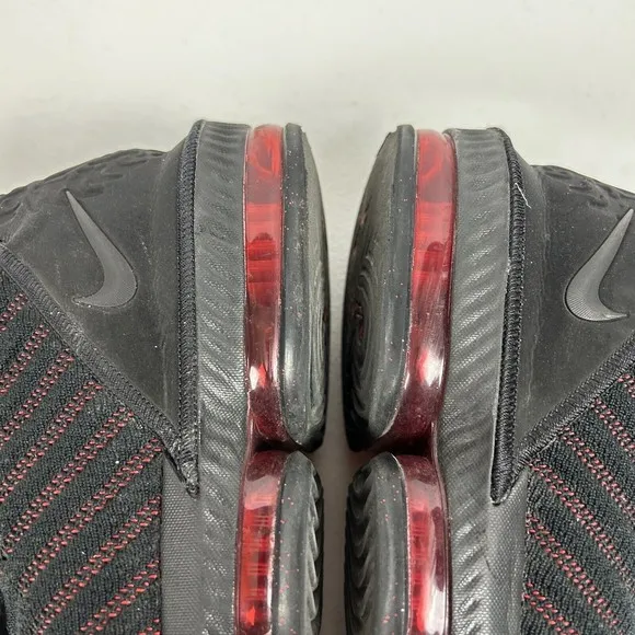 Nike LeBron 16 Fresh‎ Bred 2018 Men's Size 12.5 Black/Red Basketball A02588-002