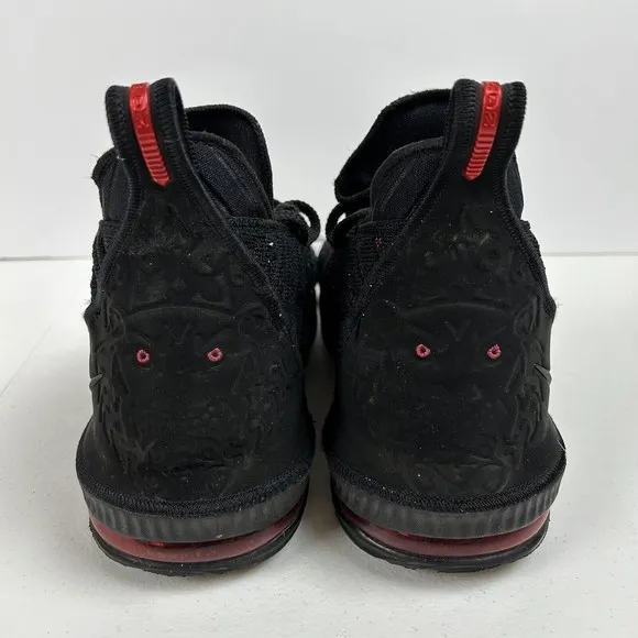 Nike LeBron 16 Fresh‎ Bred 2018 Men's Size 12.5 Black/Red Basketball A02588-002